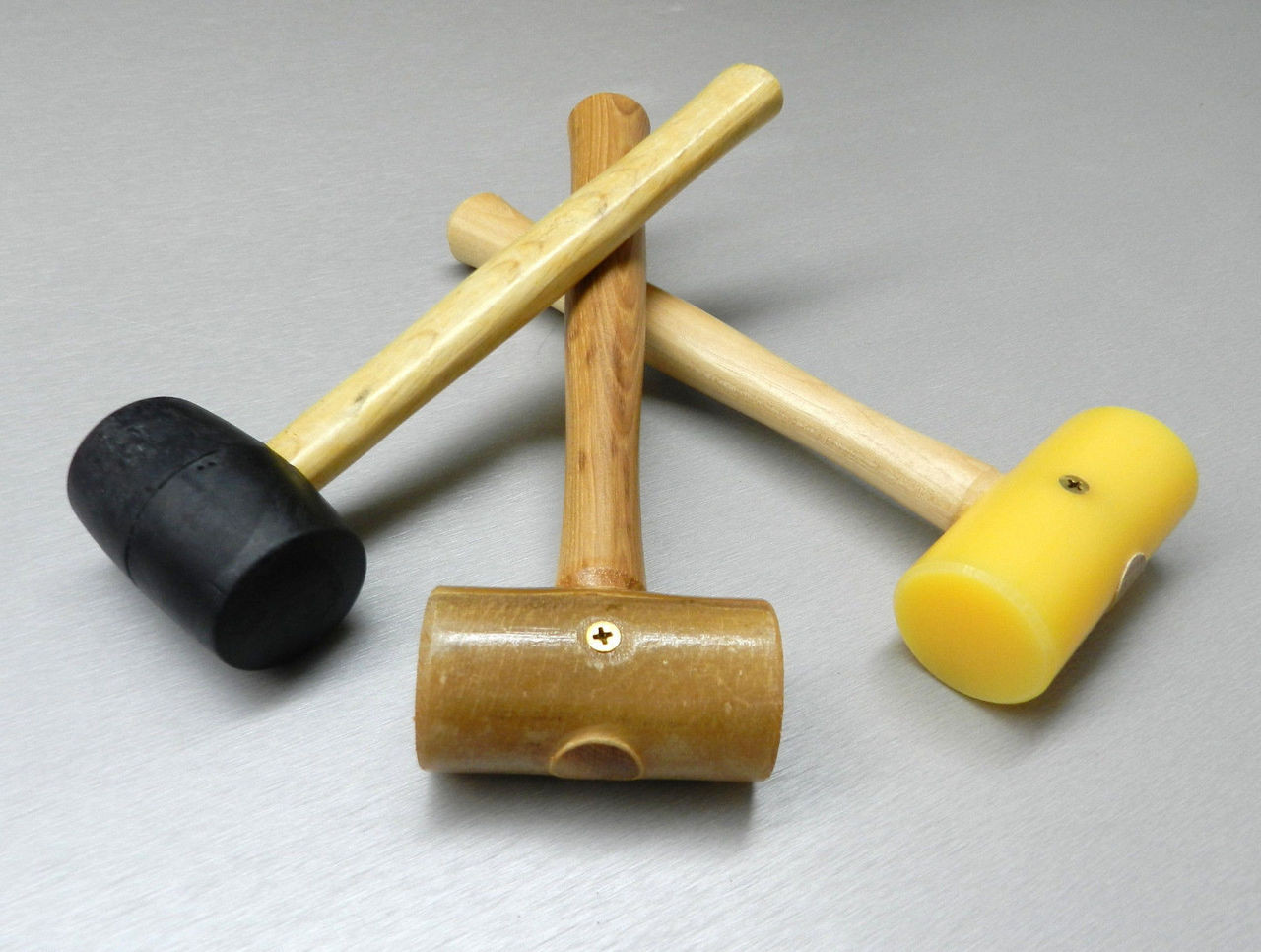 3 Mallets Rawhide Mallet Rubber & Plastic Mallet Jewelry Leather Crafts Set of 3